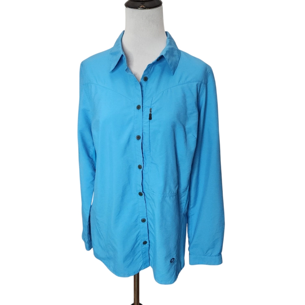 Mountain Hardwear Women's Shirt Front Zip Pocket‎ Breathable Underarms CT-8